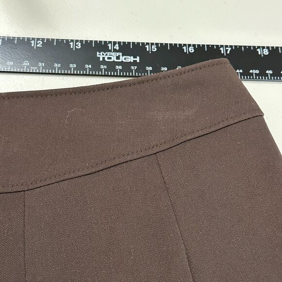Apt 9 Stretch Skirt Women's Sz 12 Brown A-line Flare Zip Polyester Lined Career - Picture 6 of 10